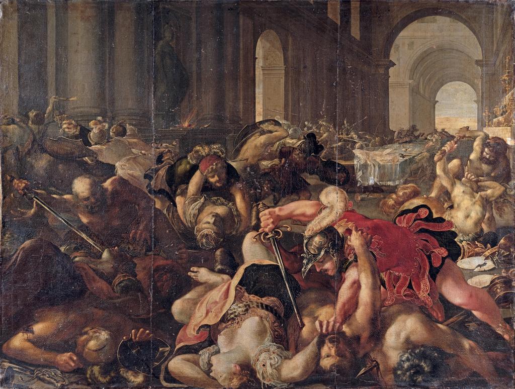 Laurent de La Hyre (1606-1656), Le Banquet des Lapithes. Huile sur toile, 204 x 270 cm. Vente Orléans, Hôtel des ventes Orléans-Madeleine, 15 novembre 2025. Expert : Cabinet Turquin. Estimé : 500 000/700 000 €. Adjugé : 638 560 € (frais inclus).