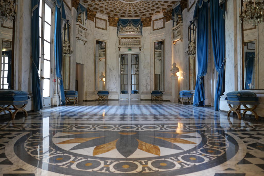 L'une des salles du rez-de chaussée du pavillon de Musique.