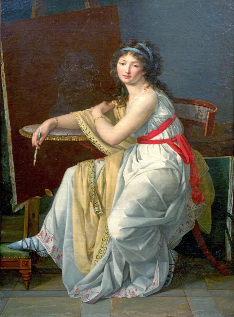 Anne Henriette Adélaïde, dite Adèle Tornézy, épouse Varillat (1769-1861), Portrait de femme, dit Autoportrait de l’artiste à l’âge de vingt-six ans. Huile sur toile, 151 x 111,5 cm. Vente Paris, Artcurial, 25 novembre 2025. Expert : Cabinet Turquin. Estimé : 100 000/150 000 €. Adjugé : 582 560 € (frais inclus).