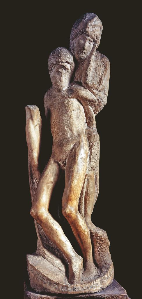 Michelangelo Buonarroti, dit Michel-Ange (1475-1564), Pietà Rondanini, vers 1553-1564. Marbre, H. 195 cm. Milan, Museo del Castello Sforzesco. © akg-images / Ghigo Roli