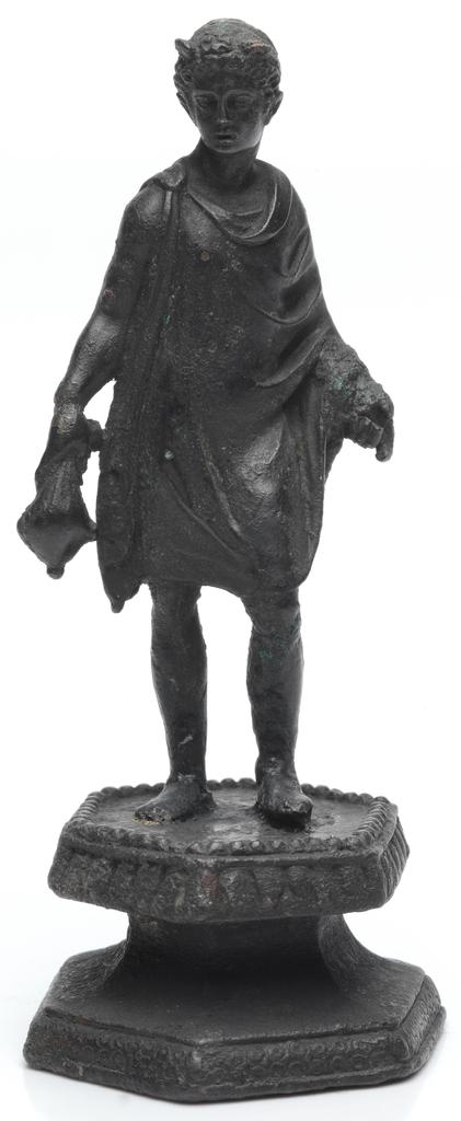 Statuette de Mercure en alliage cuivreux. Inv. 788, musée des Antiquités de Rouen. 